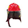 Capacete de bombeiro termoplástico VM com resistência a impactos e chamas, ideal para proteção em combate a incêndios