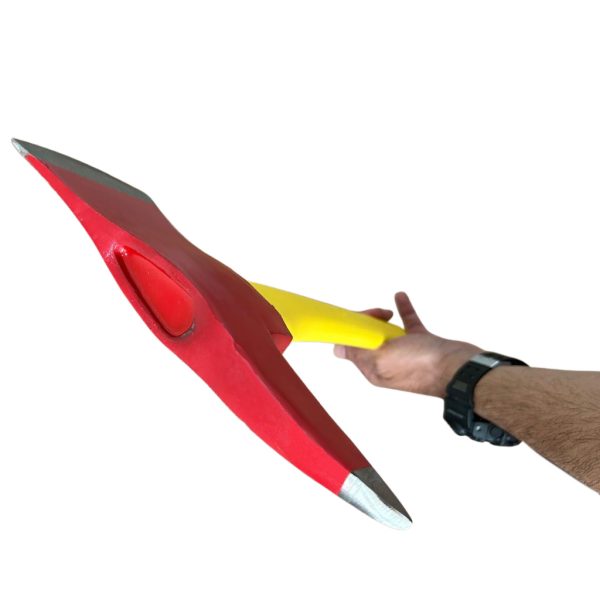 Machado Arrombador de Bombeiro com cabo de nylon e cabeça de aço forjado.