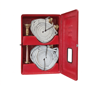 abrigo mangueira fibra 90x60x30 para 4 mangueiras com suporte interno