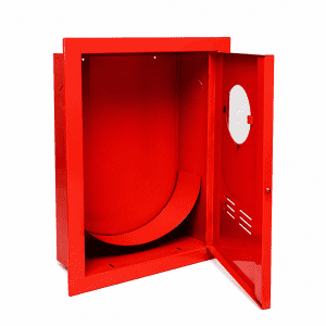 abrigo mangueira aço embutir 75x45x17 com cesto interno