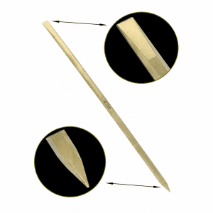 Alavanca Sextavada Antifaiscante em bronze 38 x 1500 mm para áreas classificadas