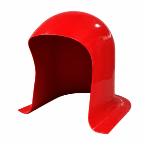 Abrigo de Extintor Sobre Rodas em Fibra 140x60x100 em PRFV vermelho