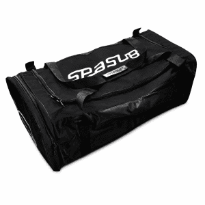 Bolsa Equipamento Mergulho Preta em nylon resistente para transporte de equipamentos de mergulho