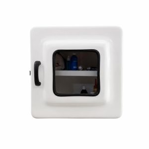 Armário para medicamentos 40x30x10 com visor e fechadura inox