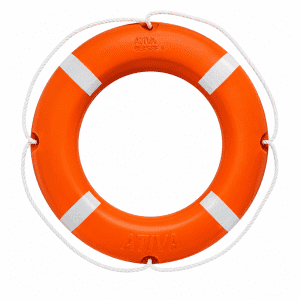 Boia Circular Classe I 70cm 2,5kg com Refletivo homologada pela Marinha do Brasil para salvamento aquático