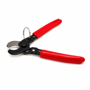 Alicate Cortador de Corda 13mm para resgate e salvamento com cabos vermelhos e sistema de trava
