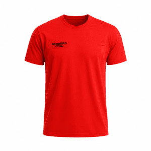 Camiseta Bombeiro Civil Tarja Vermelha com identificação frontal para uniforme profissional