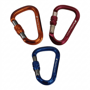 Mosquetão HMS Jumb Alumínio Rosca 24KN com sistema Keylock