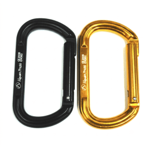 Mosquetão oval de alumínio sem trava 21KN com sistema Keylock