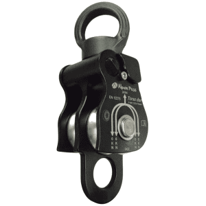 Polia dupla com destorcedor acoplado Torso Due 24KN para cordas de 8 a 13 mm